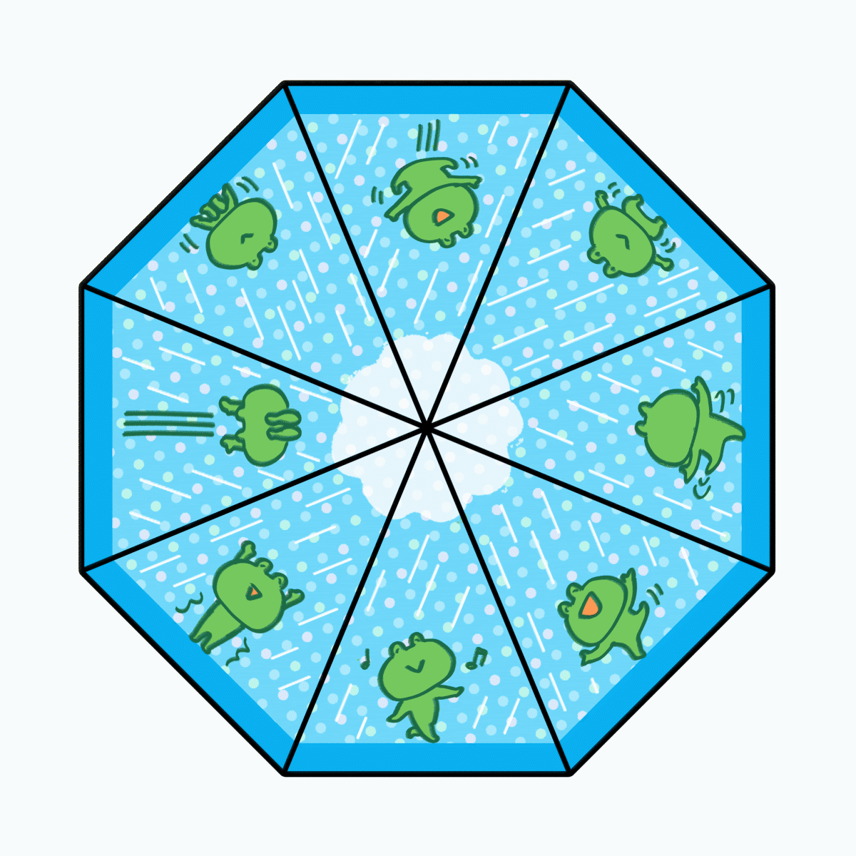 梅雨時期に＼気分がアガる／オリジナル傘のデザイン