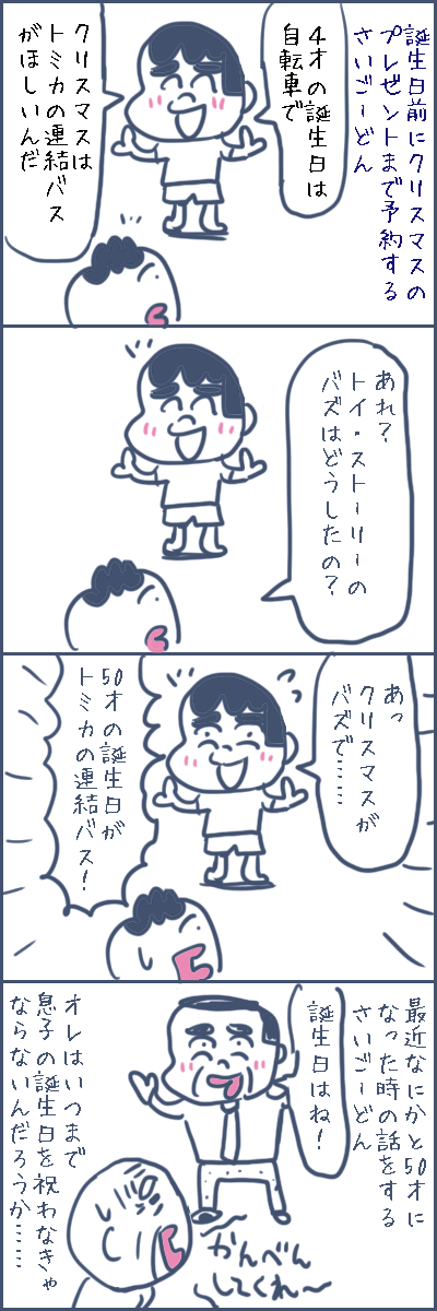 さいごーどん４才！誕生日って何才まで祝うの？