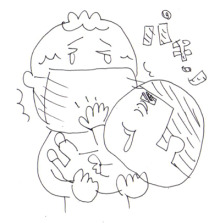 $妄想父ちゃんー子育てのツボ?-マスク