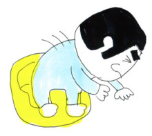 $男も子育て!父ちぼいの絵日記-空を飛ぶ