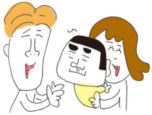 $男も子育て！父ちぼいの絵日記-人見知り